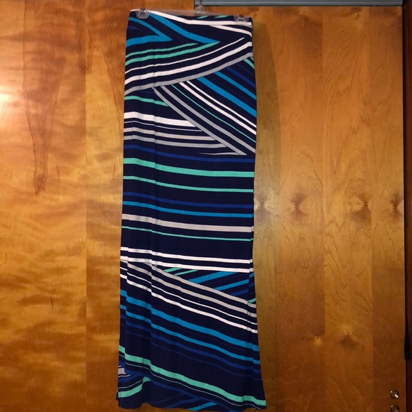 Fun Striped Maxi Skirt - Picture 1 of 3